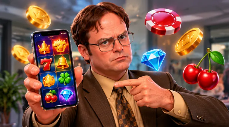 Illustration of the Spinboss casino app running on a mobile phone